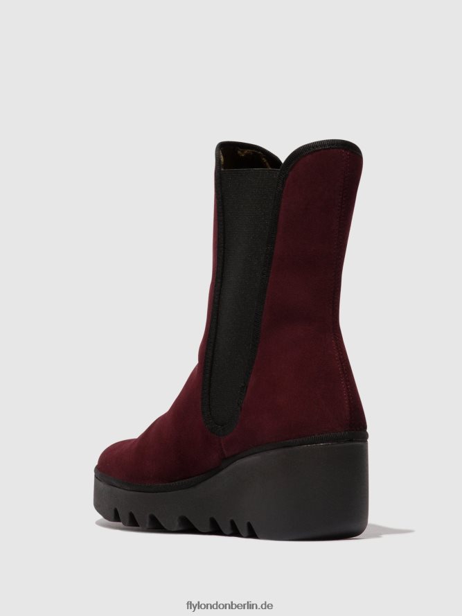 Frauen Fly London Wein Chelsea-Stiefeletten byro395 DP8RD8142
