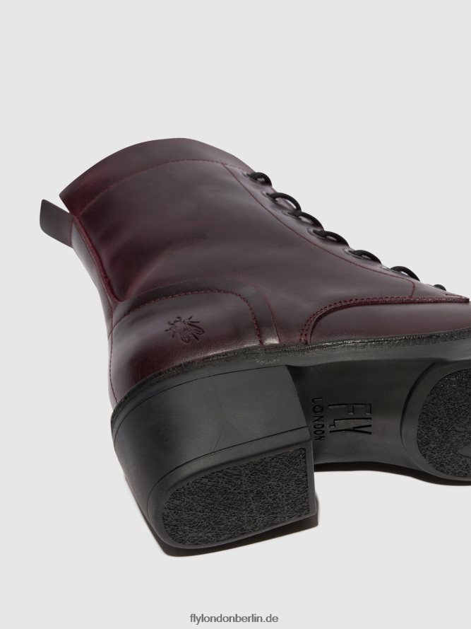 Frauen Fly London Wein Schnürstiefeletten milu044 DP8RD8100