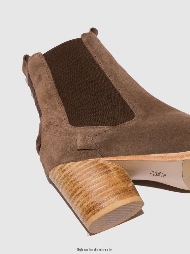 Frauen Fly London Wildlederbüffel Chelsea-Stiefeletten aden824 DP8RD8234