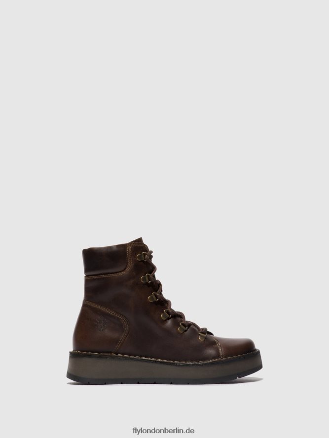 Frauen Fly London dk. braun Schnürstiefeletten roxy094 DP8RD888
