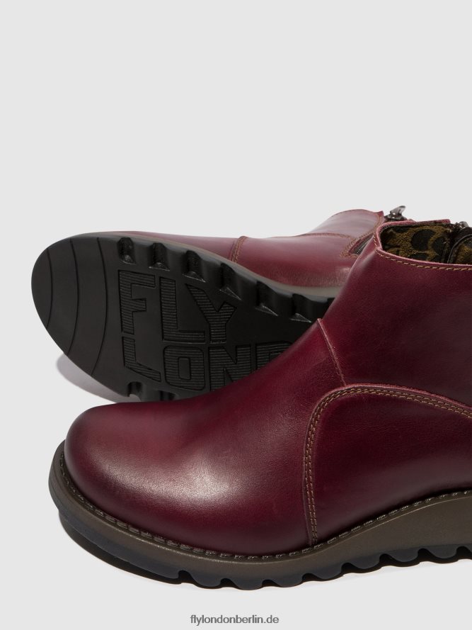 Frauen Fly London lila Stiefeletten mit Reißverschluss sely918 DP8RD846