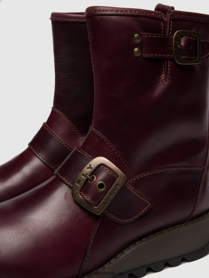 Frauen Fly London lila Stiefeletten mit Schnalle sino525 DP8RD8262