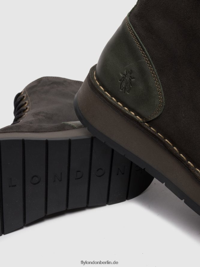 Frauen Fly London Ölsuede/Teppich-Diesel Schnürstiefeletten rami043 DP8RD8247