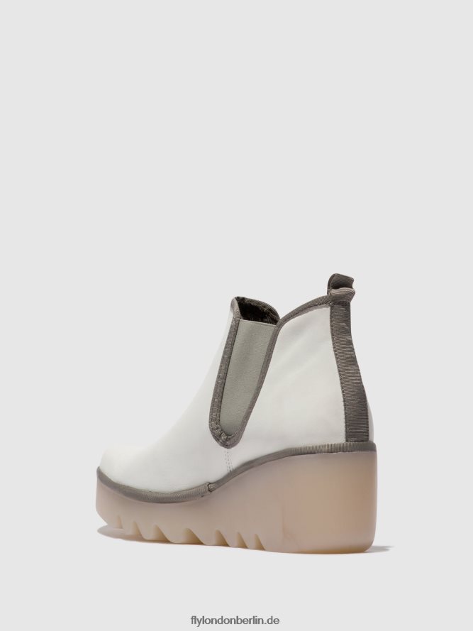 Frauen Fly London weiß (milchige Sohle) Chelsea-Stiefeletten byne349 DP8RD8144