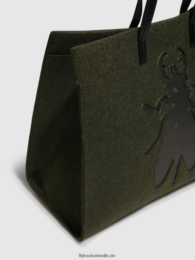 Frauen Fly London dunkelgrün Handtaschentaschen amur702 DP8RD8794