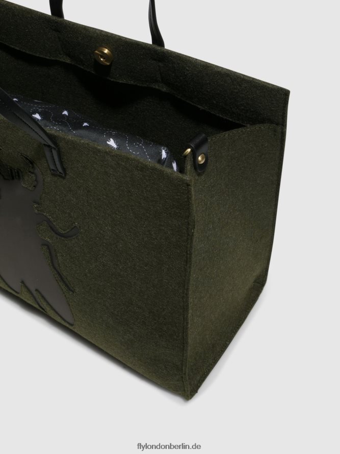 Frauen Fly London dunkelgrün Handtaschentaschen amur702 DP8RD8794