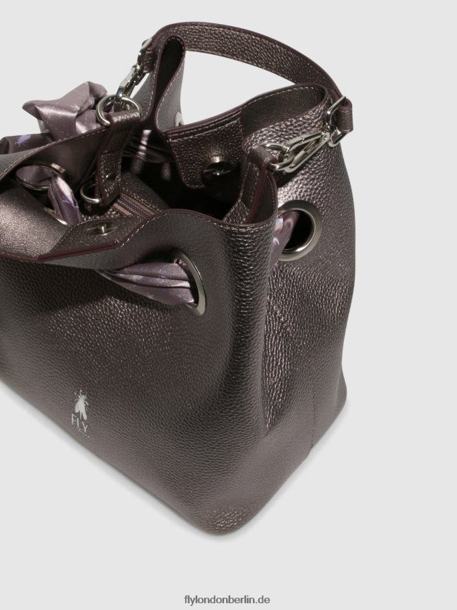 Frauen Fly London dunkles Silber Handtaschentaschen caia727 DP8RD8795