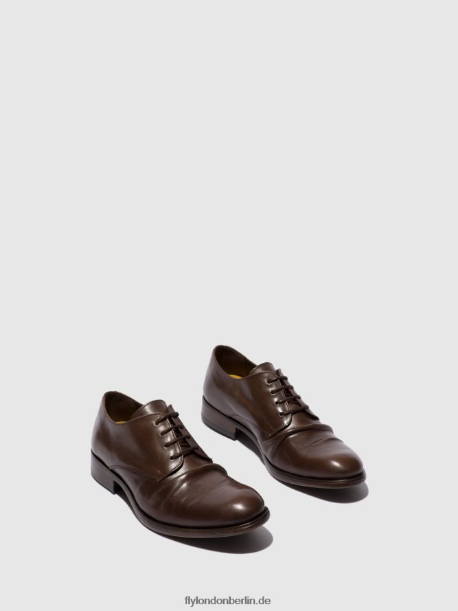 Männer Fly London Öko-Mokka Schnürschuhe mask576 DP8RD8832