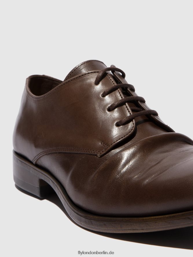 Männer Fly London Öko-Mokka Schnürschuhe mask576 DP8RD8832