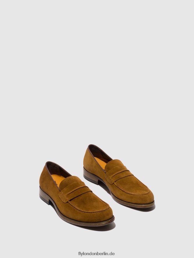 Männer Fly London bräunen Slipper Schuhe mebo956 DP8RD8817