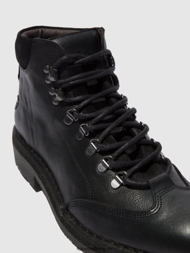 Männer Fly London Bio/Ölsuede (pflanzlich) schwarz Schnürstiefeletten reus075 DP8RD8808