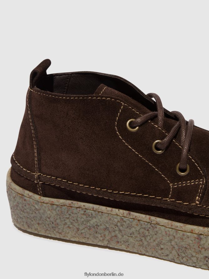 Männer Fly London Mokka Schnürstiefeletten roly518 DP8RD8798