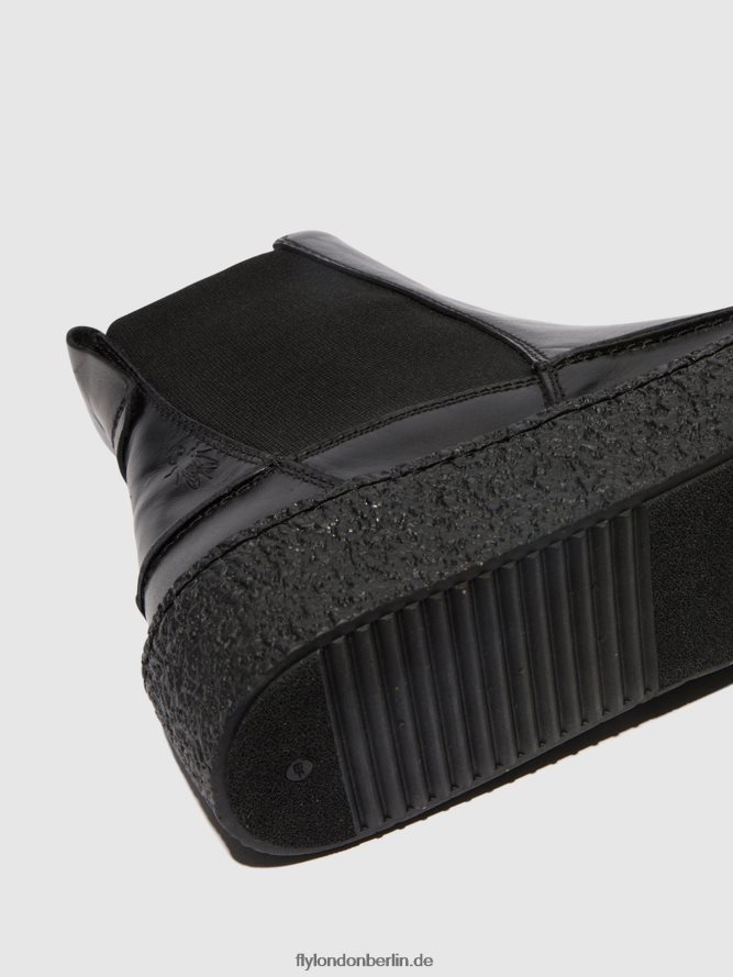 Männer Fly London Schwarz Chelsea-Stiefeletten roop541 DP8RD8802