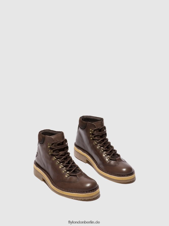 Männer Fly London Öko/Ölsuede (pflanzlich) Mocca Schnürstiefeletten reus075 DP8RD8806